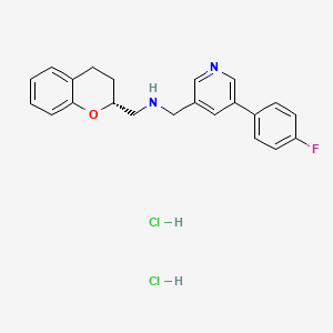 (R)-1-(Chroman-2-yl)-N-((5-(4-fluorophenyl)pyridin-3-yl)methyl)methanamine Dihydrochloride