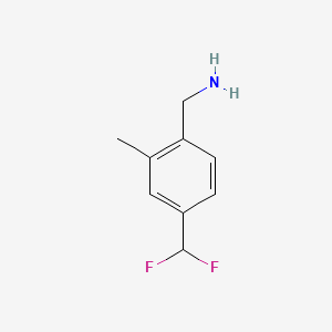 (4-(Difluoromethyl)-2-methylphenyl)methanamine