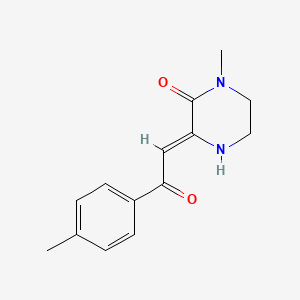 1-Methyl-3-(2-oxo-2-(p-tolyl)ethylidene)piperazin-2-one