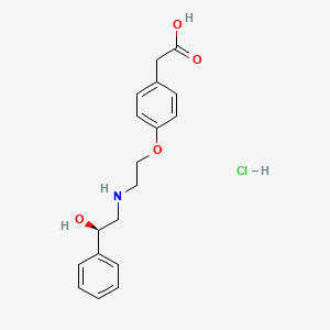 (R)-2-(4-(2-((2-Hydroxy-2-phenylethyl)amino)ethoxy)phenyl)acetic Acid Hydrochloride