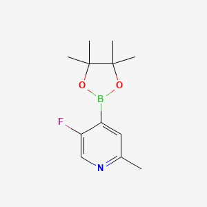 5-Fluoro-2-methyl-4-(4,4,5,5-tetramethyl-1,3,2-dioxaborolan-2-yl)pyridine