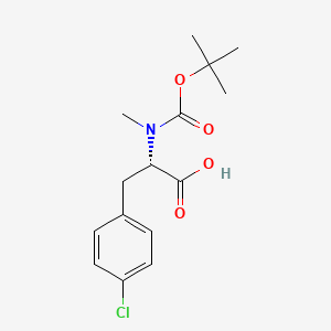 (S)-2-((tert-Butoxycarbonyl)(methyl)amino)-3-(4-chlorophenyl)propanoic acid