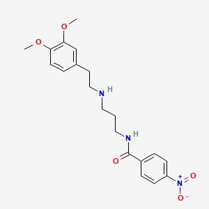 N-(3-((3,4-Dimethoxyphenethyl)amino)propyl)-4-nitrobenzamide
