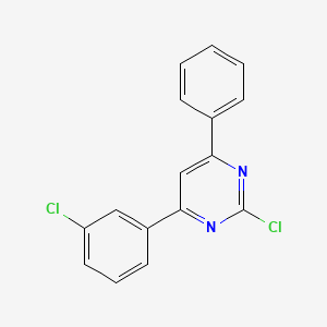 2-Chloro-4-(3-chlorophenyl)-6-phenylpyrimidine