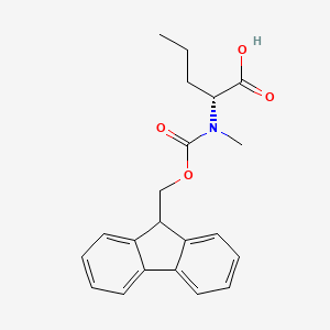 (R)-2-((((9H-fluoren-9-yl)methoxy)carbonyl)(methyl)amino)pentanoic acid
