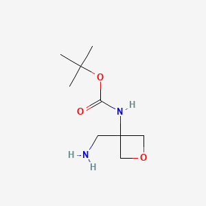 tert-Butyl N-[3-(aminomethyl)oxetan-3-yl]carbamate