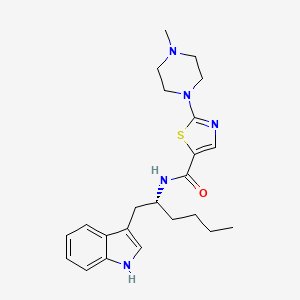 (R)-N-(1-(1H-Indol-3-yl)hexan-2-yl)-2-(4-methylpiperazin-1-yl)thiazole-5-carboxamide