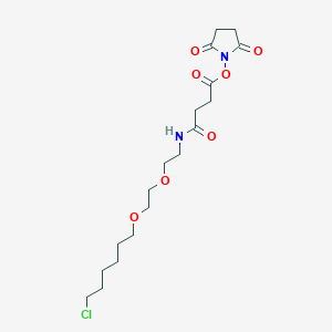 2,5-Dioxopyrrolidin-1-yl 4-((2-(2-((6-chlorohexyl)oxy)ethoxy)ethyl)amino)-4-oxobutanoate