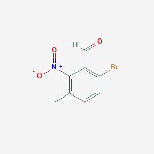 6-Bromo-3-methyl-2-nitrobenzaldehyde