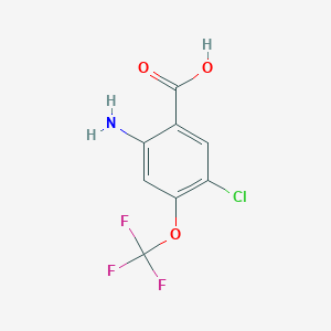2-Amino-5-chloro-4-(trifluoromethoxy)benzoic acid