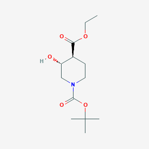Ethyl (3R,4S)-1-Boc-3-hydroxypiperidine-4-carboxylate
