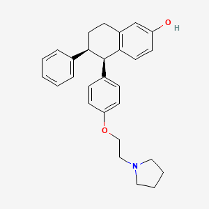 (5R,6S)-6-Phenyl-5-(4-(2-(pyrrolidin-1-yl)ethoxy)phenyl)-5,6,7,8-tetrahydronaphthalen-2-ol