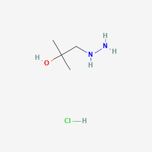 1-Hydrazineyl-2-methylpropan-2-ol (hydrochloride)