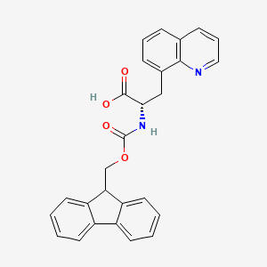 (S)-2-((((9H-Fluoren-9-yl)methoxy)carbonyl)amino)-3-(quinolin-8-yl)propanoic acid