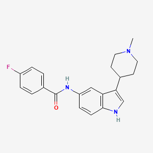 4-Fluoro-N-(3-(1-methylpiperidin-4-yl)-1H-indol-5-yl)benzamide