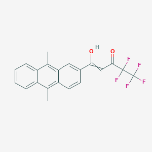 1-(9，10-Dimethyl-2-anthracenyl)-4，4，5，5，5-pentafluoro-3-hydroxy-2-penten-1-one