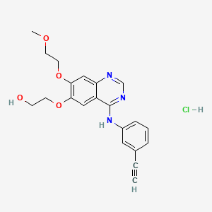 2-((4-((3-Ethynylphenyl)amino)-7-(2-methoxyethoxy)quinazolin-6-yl)oxy)ethanol Hydrochloride