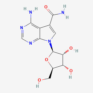 4-Amino-7-((2R,3R,4S,5R)-3,4-dihydroxy-5-(hydroxymethyl)tetrahydrofuran-2-yl)-7H-pyrrolo[2,3-d]pyrimidine-5-carboxamide