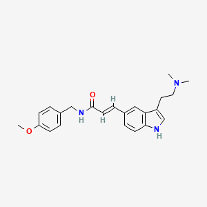 3-(3-(2-(Dimethylamino)ethyl)-1H-indol-5-yl)-N-(4-methoxybenzyl)acrylamide