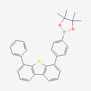 4，4，5，5-Tetramethyl-2-(4-(6-phenyldibenzo[b，d]thiophen-4-yl)phenyl)-1，3，2-dioxaborolane