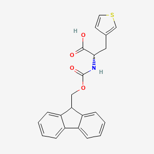 (S)-2-((((9H-Fluoren-9-yl)methoxy)carbonyl)amino)-3-(thiophen-3-yl)propanoic acid