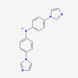 4-(1H-Imidazol-1-yl)-N-[4-(1H-imidazol-1-yl)phenyl]benzenamine