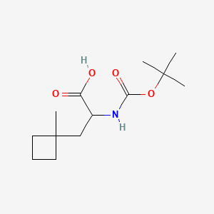 2-((tert-Butoxycarbonyl)amino)-3-(1-methylcyclobutyl)propanoic acid