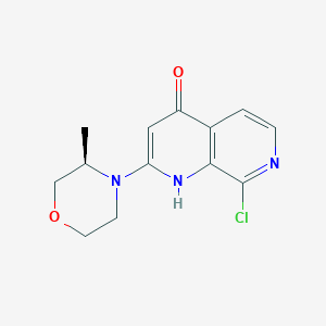 8-Chloro-2-[(3R)-3-methyl-4-morpholinyl]-1，7-naphthyridin-4-ol