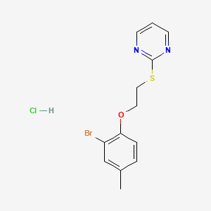 2-((2-(2-Bromo-4-methylphenoxy)ethyl)thio)pyrimidine Hydrochloride