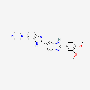 2'-(3,4-Dimethoxyphenyl)-5-(4-methylpiperazin-1-yl)-1H,1'H-2,5'-bibenzo[d]imidazole