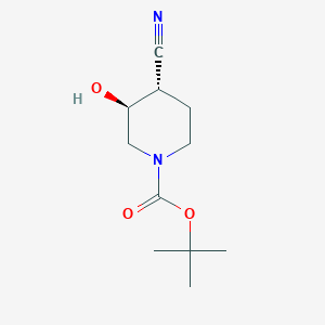 trans-tert-Butyl 4-cyano-3-hydroxypiperidine-1-carboxylate