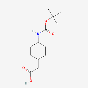 [trans-4-[(tert-Butoxycarbonyl)amino]cyclohexyl]acetic Acid