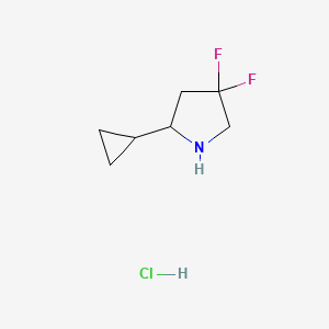2-Cyclopropyl-4，4-difluoropyrrolidine hydrochloride