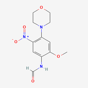 N-(2-Methoxy-4-morpholino-5-nitrophenyl)formamide