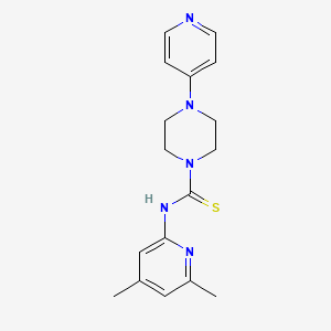 N-(4,6-Dimethylpyridin-2-yl)-4-(pyridin-4-yl)piperazine-1-carbothioamide