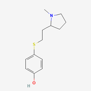 4-[[2-(1-Methylpyrrolidin-2-yl)ethyl]thio]phenol