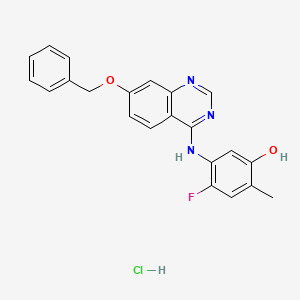 5-((7-(Benzyloxy)quinazolin-4-yl)amino)-4-fluoro-2-methylphenol Hydrochloride