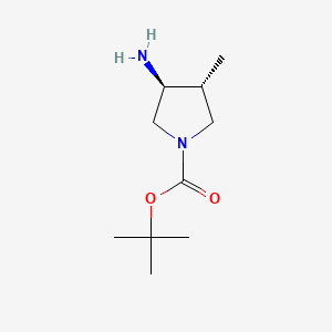 tert-Butyl (3S,4R)-3-amino-4-methylpyrrolidine-1-carboxylate