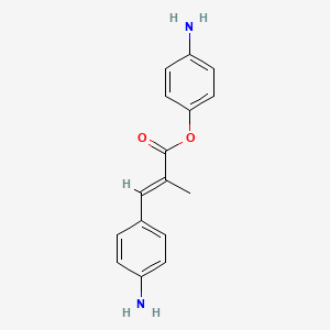 4-Aminophenyl (2E)-3-(4-aminophenyl)-2-methyl-2-propenoate