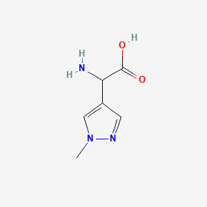 2-Amino-2-(1-methyl-1H-pyrazol-4-yl)acetic acid