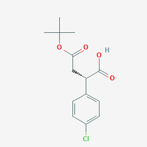 (S)-4-(tert-Butoxy)-2-(4-chlorophenyl)-4-oxobutanoic acid