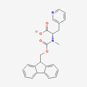 (S)-2-((((9H-Fluoren-9-yl)methoxy)carbonyl)(methyl)amino)-3-(pyridin-3-yl)propanoic acid