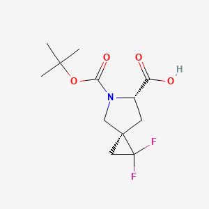 (3S,6S)-5-[(tert-Butoxy)carbonyl]-1,1-difluoro-5-azaspiro[2.4]heptane-6-carboxylic acid