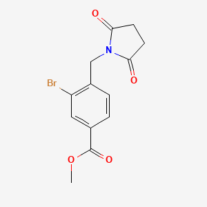 Methyl 3-bromo-4-[(2，5-dioxo-1-pyrrolidinyl)methyl]benzoate