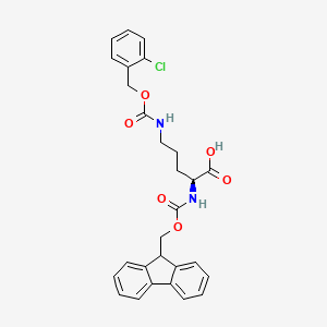 (S)-2-((((9H-fluoren-9-yl)methoxy)carbonyl)amino)-5-((((2-chlorobenzyl)oxy)carbonyl)amino)pentanoic acid