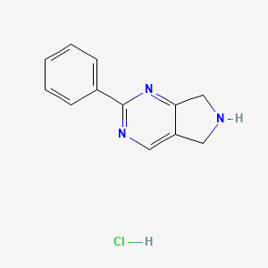 2-Phenyl-6，7-dihydro-5H-pyrrolo[3，4-d]pyrimidine hydrochloride