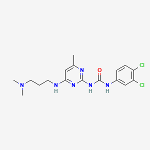 1-(3,4-Dichlorophenyl)-3-(4-((3-(dimethylamino)propyl)amino)-6-methylpyrimidin-2-yl)urea