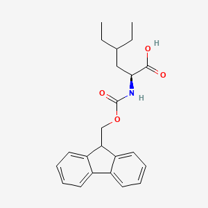 (S)-2-((((9H-Fluoren-9-yl)methoxy)carbonyl)amino)-4-ethylhexanoic acid