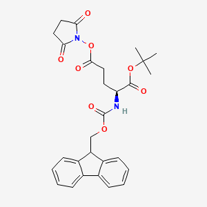 (S)-1-tert-Butyl5-(2,5-dioxopyrrolidin-1-yl)2-((((9H-fluoren-9-yl)methoxy)carbonyl)amino)pentanedioate