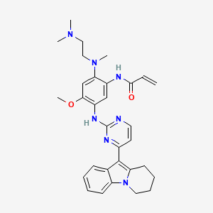 N-(2-((2-(Dimethylamino)ethyl)(methyl)amino)-4-methoxy-5-((4-(6,7,8,9-tetrahydropyrido[1,2-a]indol-10-yl)pyrimidin-2-yl)amino)phenyl)acrylamide